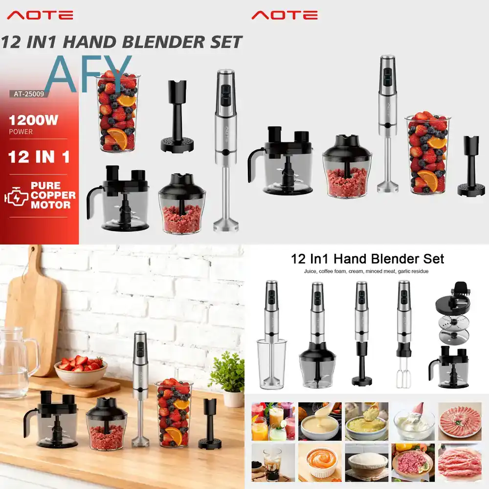 Baby Food Hand Blender - Batidora de Inmersión Manual AOTE, Estándar