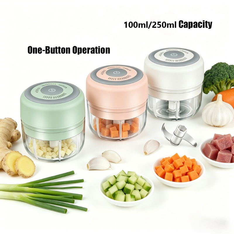 Veggie Baby Food - Mini Picadora Eléctrica de Ajo Recargable