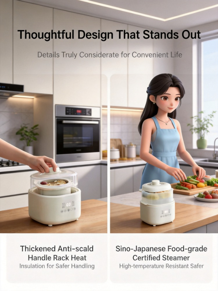Olla Eléctrica Pequeña de 220V - Baby Food Stew reseña y precio