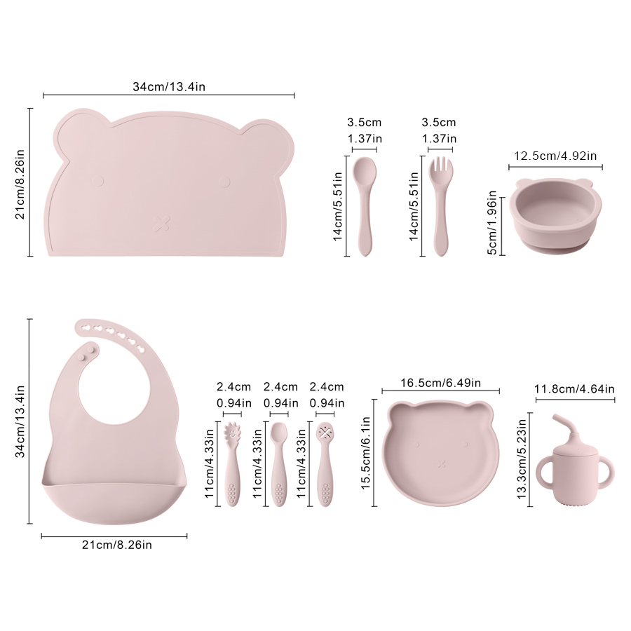 Juego de alimentación de silic - Baby Food Kit reseña y precio