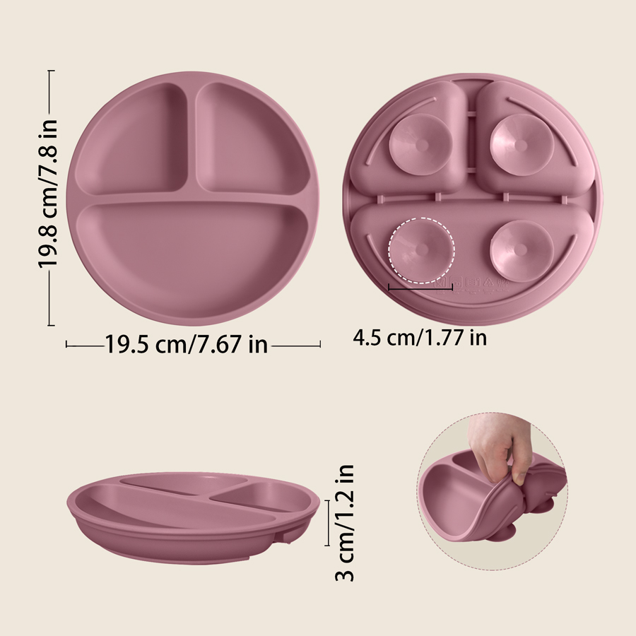 Plato de comedor de silicona c - Baby Food Kit reseña y precio