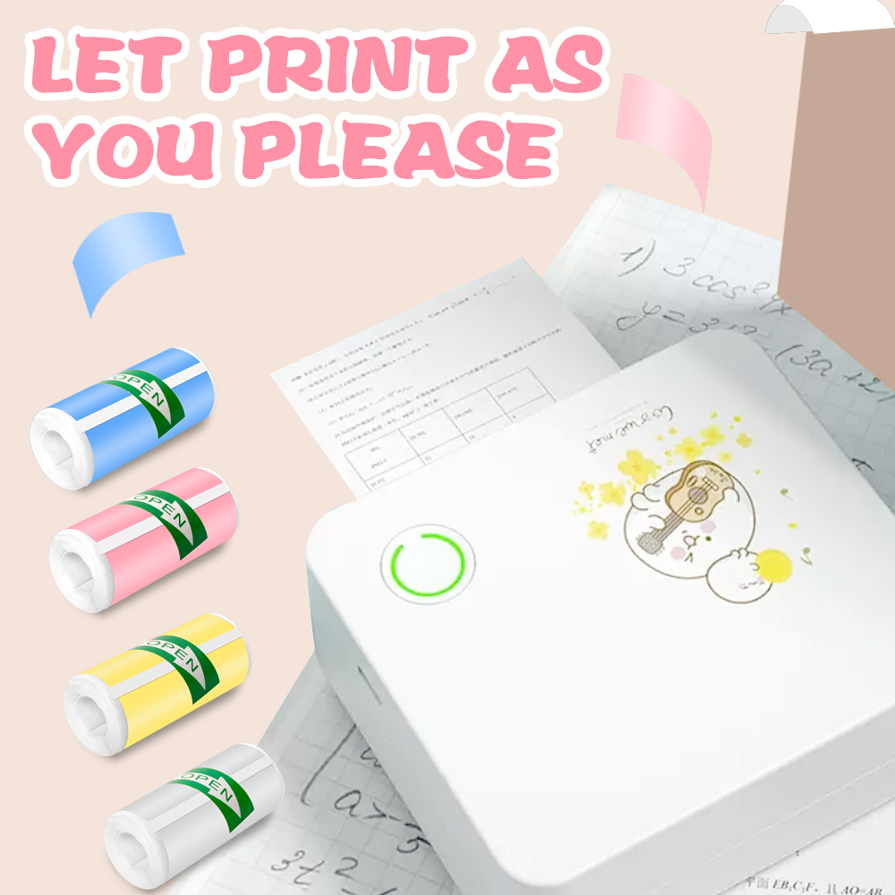 Mini impresora HD de papel tér - Baby Food Label reseña y precio