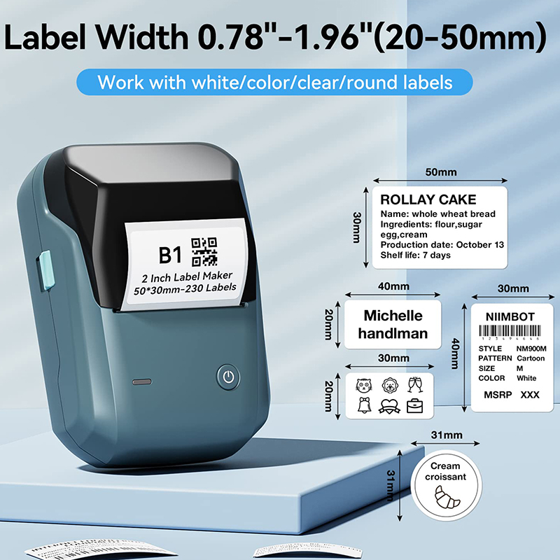Mini impresora térmica de etiq - Baby Food Label reseña y precio