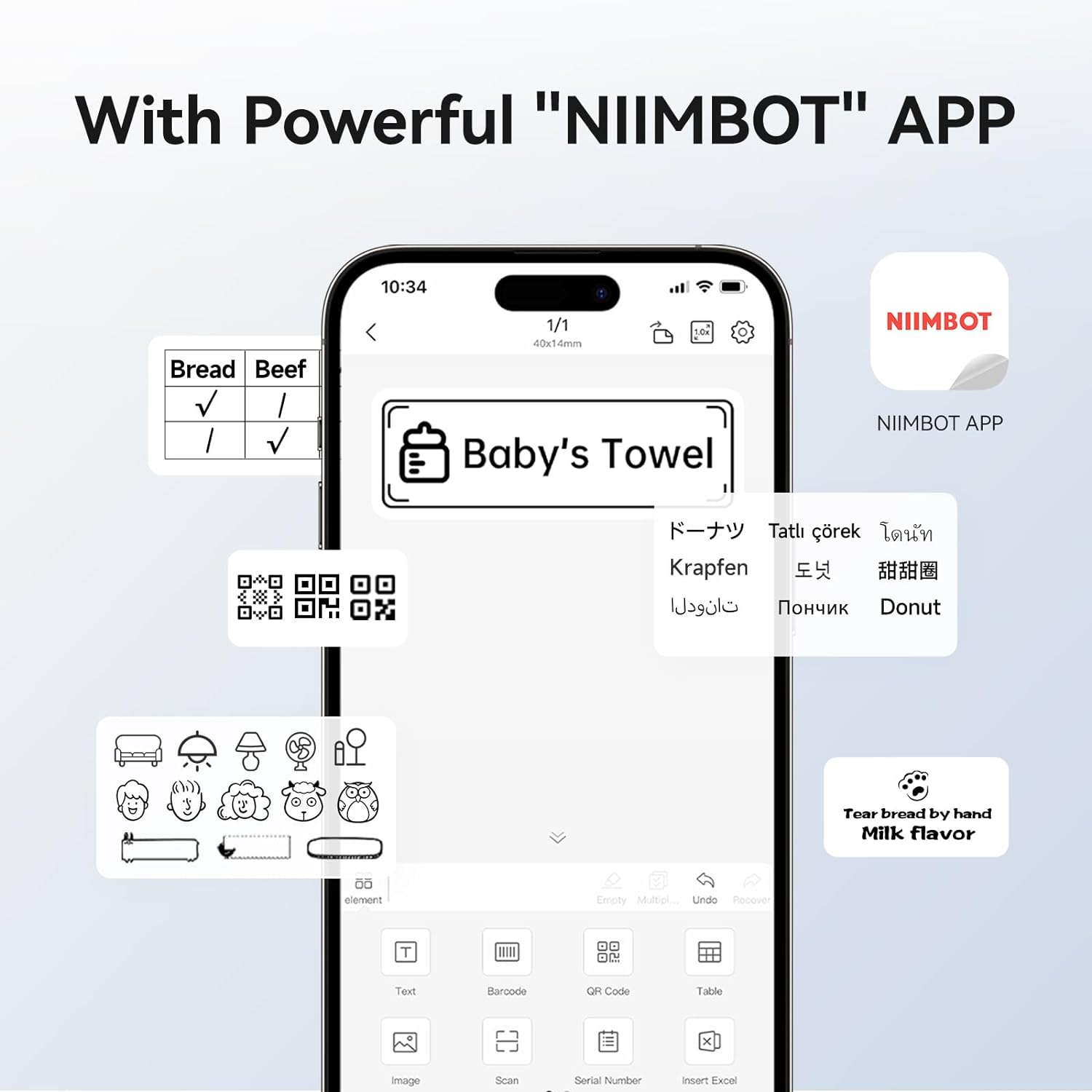 Niimbot B1 Mini impresora térm - Baby Food Label reseña y precio