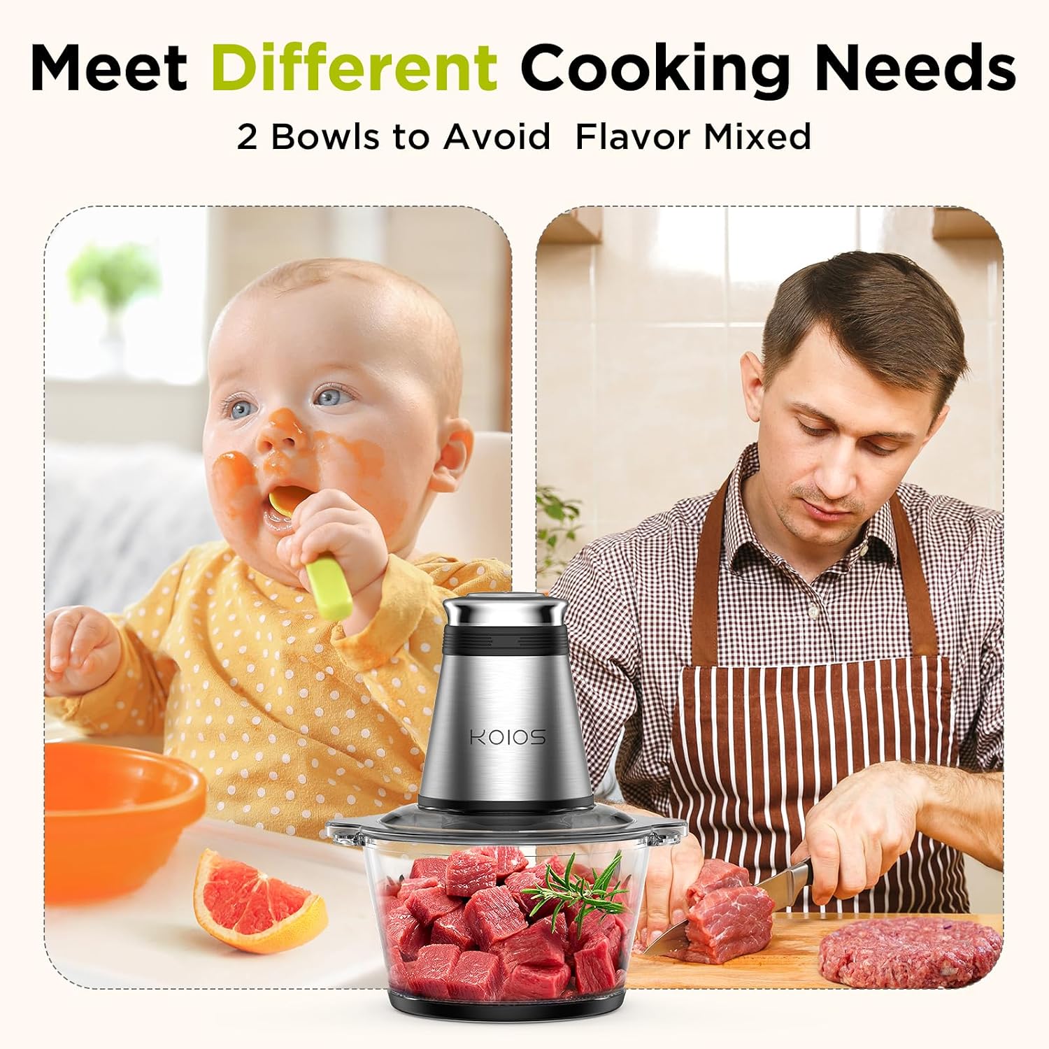 Picadora de Alimentos de 500W, - Veggie Baby Food reseña y precio